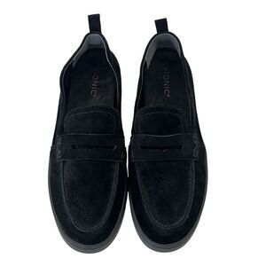 Vionic Black Suede Penny Loafers